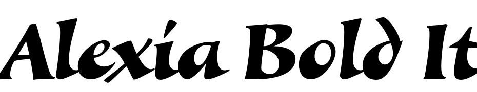 Alexia Bold Italic cкачати шрифт безкоштовно